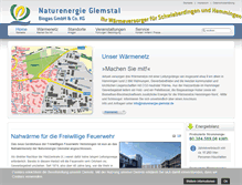 Tablet Screenshot of naturenergie-glemstal.de